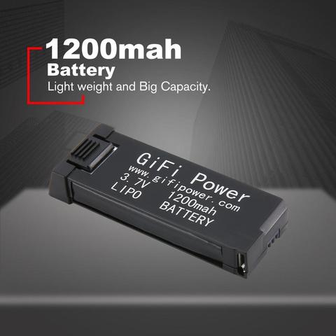 3,7 V 1200mah Большая емкость батареи Замена легкий Lipo аккумулятор для беспилотника батарея для Eachine E58 RC Drone ► Фото 1/6