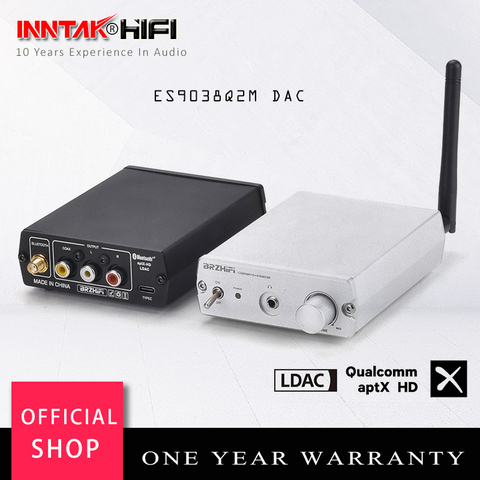 Hi-Fi ES9038Q2M DAC аудио декодер W/ CSR8675 Bluetooth 5,0 Тип USB-C вход/Поддержка 3,5 мм разъем для наушников/коаксиальный/аналоговый выход ► Фото 1/6