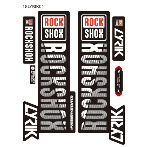 2022 LYRIK ROCK SHOX MTB вилка наклейка для горного велосипеда Rockshox передняя вилка наклейка ► Фото 1/6