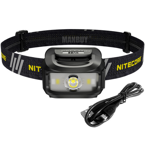 NITECORE NU35 налобный фонарь 460LM CREE XP-G3 S3 светодиодный + CRI + красный 5 + светодиодный светильник s BuiltIn перезаряжаемый аккумулятор 10 режимов вывода Б... ► Фото 1/6