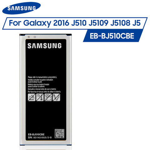 Оригинальный аккумулятор Samsung EB-BJ510CBC EB-BJ510CBE для Samsung GALAXY 2016 версия SM-J510 J5109 J5108 J5 2016 SM-J510FN 3100 мА-ч ► Фото 1/6