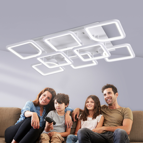 IRALAN LEDs люстра для дома современный блеск для гостиной спальни kitchern домашняя люстра белая модель освещения 0126 ► Фото 1/6