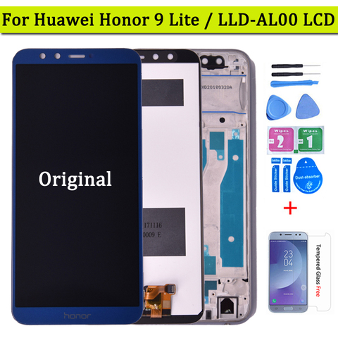 ЖК-дисплей 5,65 дюйма для Huawei Honor 9 lite, сенсорный экран для Huawei Honor 9 Lite, ЖК-дисплей с рамкой и дигитайзером ► Фото 1/6