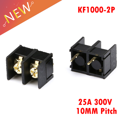 10 шт./лот KF1000-2P PCB винтовая Клеммная колодка коннектор шаг 10 мм 2PIN PIN KF1000 2P ► Фото 1/6