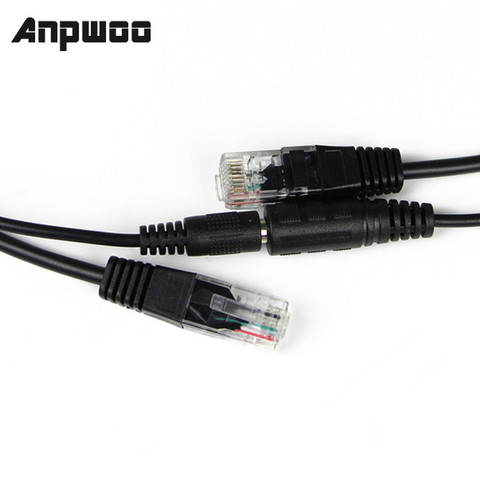Anpwoo горячий POE кабель пассивного питания через Ethernet адаптер кабель POE сплиттер инжектор блок питания 12-48 В для ip-камеры ► Фото 1/3