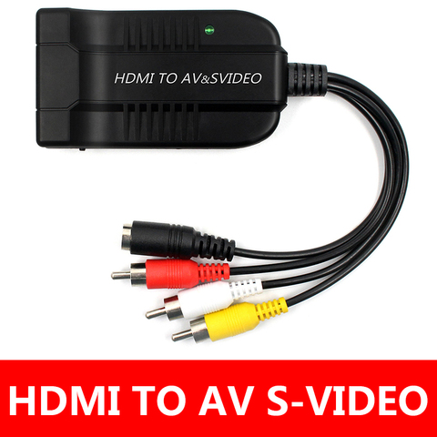 HDMI к SVideo конвертер HDMI для адаптера RCA R/L аудио-видео конвертер адаптер Поддержка 1080P Совместимость PS3/PS4 ► Фото 1/6