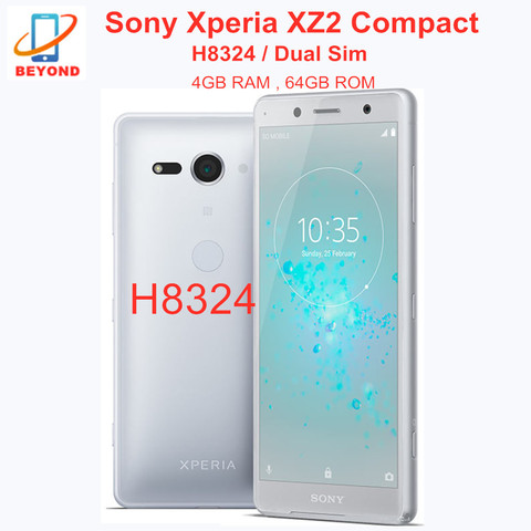 Sony Xperia XZ2 компактный H8324 Dual Sim мобильный телефон 4 аппарат не привязан к оператору сотовой связи 5,0 