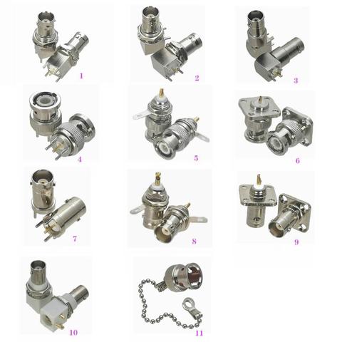 1 шт. BNC штепсельная вилка и гнездовая гайка перегородка и цепь для крепления на панели RF коаксиальный адаптер разъем ► Фото 1/6