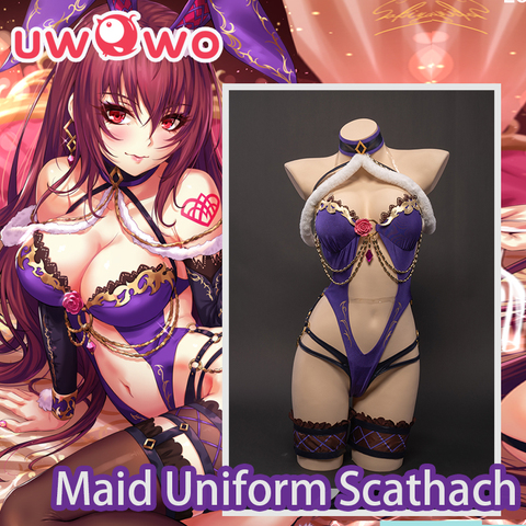 Предпродажа UWOWO аниме Fate Grand Order Scathach Косплей зайчика для девушек Костюм Платье на Хэллоуин ► Фото 1/6