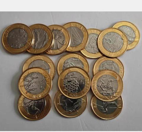 16 шт./комплект, бразильские монеты 2016 , 100% реальные оригинальные памятные монеты, оригинальная коллекция ► Фото 1/1