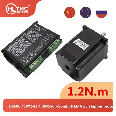 TB6600 / DM542 / DM556 гибридный контроллер шагового двигателя с NEMA 23 56 мм 1,2 нм 57HS5630 для ЧПУ и 3D принтера ► Фото 1/6