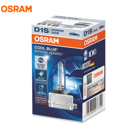 OSRAM 66140CBI 66240CBI 66340CBI 66440CBI D1S D2S D3S D4S 12V 35W Холодный Синий интенсивный 5500K HID лампа ксеноновая Автомобильная фара, 1X ► Фото 1/1