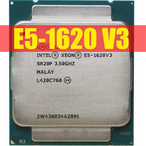 Процессор Intel Xeon E5 1620 V3 для ПК, 4 ядра, 3,5 ГГц, 140 Вт ► Фото 1/3