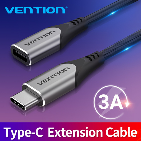 Vention Type C удлинитель USB C 3,1 удлинитель для MacBook Pro Huawei Mate30 P30 Pro Xiaomi 9 8 USB-C удлинитель ► Фото 1/6