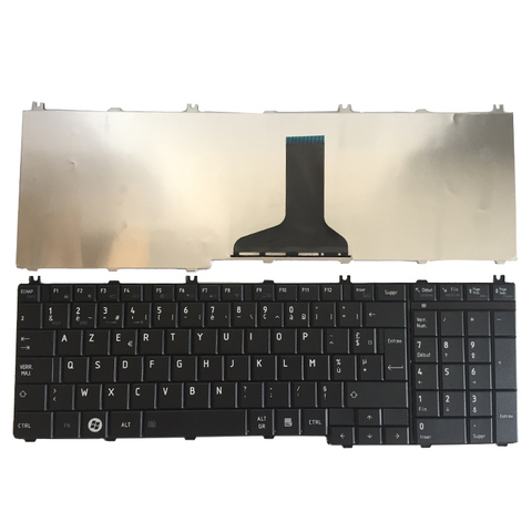 Французская клавиатура для ноутбука toshiba Satellite C650 C655 C655D C660 C670 L650 L655 L670 L675 L750 L755 l755d ноутбука фиолетового и Черного Fr Клавиатура ► Фото 1/6