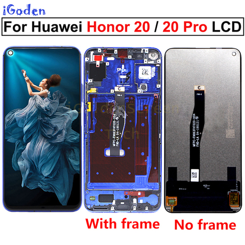 Оригинальный дисплей для Huawei Honor 20, ЖК-дисплей с дигитайзером сенсорного экрана для Huawei Honor 20 Pro, ЖК-экран с дигитайзером на замену, для Huawei Honor 20 Pro, для Huawei Honor 20, ЖК-экран с дигитайзером на сенсорной панели, для Huawei Honor 2 ► Фото 1/6