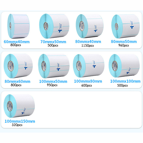 60-100 мм ширина прямой печати термобумага этикетка дешевая цена стикер бумага в рулоне ► Фото 1/2