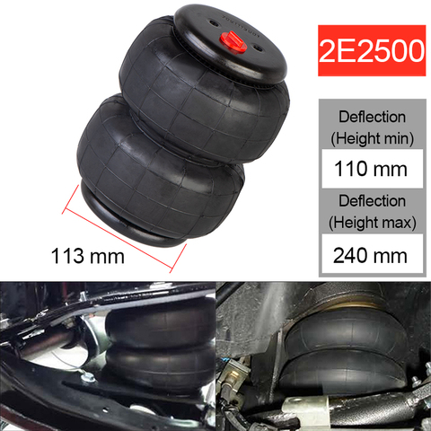 Пневматическая подвеска oem2E2500 2500Ib, пневматическая однопортовая 1/2 дюйма npt для Ford F150/F250, для GMC Sierra, для Chevrolet Silverado ► Фото 1/6