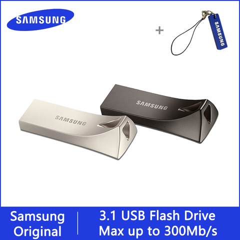 SAMSUNG USB флэш-накопитель 64 Гб/32 128 ГБ флэш-накопитель 128 Гб 64 Гб оперативной памяти, 32 Гб встроенной памяти, 256 GB 300MB Ручка привода 3,1 USB флеш-диск на ключе памяти для телефона ► Фото 1/6