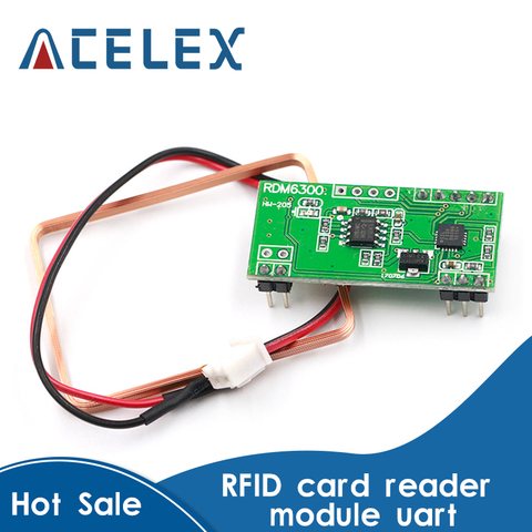 125 кГц EM4100 RFID карты Ключ ID Считыватель Модуль RDM6300 (RDM630) для Arduino ► Фото 1/6