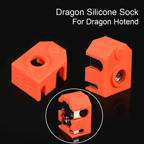 Силиконовые носки Phaetus Dragon для Dragon Hotend Bowden Extruder Dragon нагреватель Блок сопло 3D принтер запчасти V5 V6 силиконовые носки ► Фото 1/6