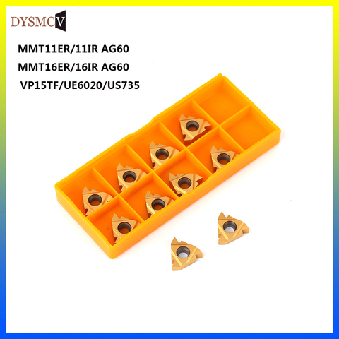 10 шт. 16IR 16ER AG60 11ERAG60 11IRAG60 VP15TF UE6020 US735 Резьбовая фреза CNC шлицевый токарный станок резьбовой нож ► Фото 1/6