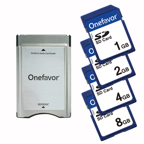 Адаптер SD-карты Onefavor для PCMCIA, кардридер с SD-картой 1 Гб, 2 ГБ, 4 ГБ, 8 ГБ для Mercedes Benz MP3 ► Фото 1/4
