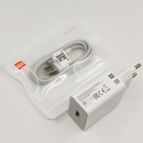 Быстрое зарядное устройство Xiaomi Mi 9 SE QC3.0 18 Вт адаптер для быстрой зарядки USB Type-C кабель для Mi 9 8 se 6 9T A1 A2 Redmi Note 7 8 K20 k30 Pro ► Фото 1/6