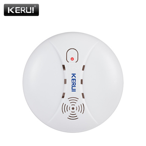 KERUI GS04 433 мгц беспроводной детектор дыма пожарный датчик для G18 W18 GSM wi-fi охранная домашняя сигнализация система автоматического набора сигна... ► Фото 1/5
