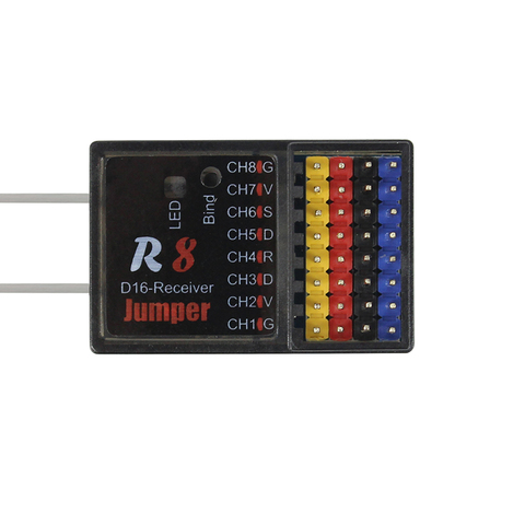 Приемник Jumper R8 R1 Plus R1F, 16 каналов, Sbus, для Frsky T16 Pro plus D16 D8, режим радиоуправления R8, только для PIX PX4 APM, управление полетом ► Фото 1/6