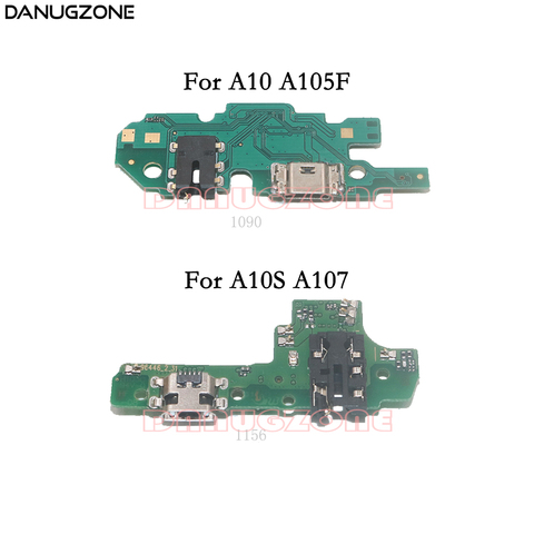 Док-станция с USB-разъемом для зарядки и штекером, плата для зарядки, гибкий кабель для Samsung Galaxy A10, A105F, A10S, A107F SM-105F/107F ► Фото 1/3