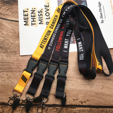 2 в 1 МОБИЛЬНЫЙ ТЕЛЕФОН lanyard брелок для ключей на бретельках со значком шейный платок с уведомлением против потери значки, идентификатор сотового телефона веревка шейные платки ► Фото 1/6