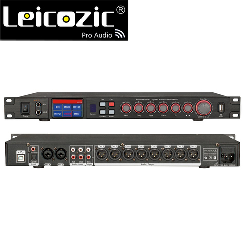 Leicosic K5210 Профессиональный цифровой аудио процессор Сенсорный экран Встроенный с программным управлением/Wifi/USB цифровой процессор DSP ► Фото 1/6