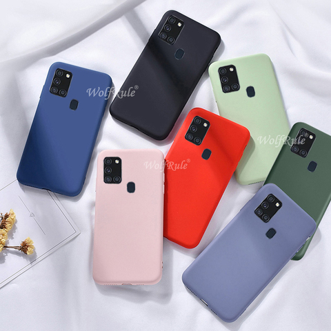 Для Samsung Galaxy A21S чехол для Samsung A21S TPU чехол для Samsung M31 M21 A31 A41 A51 A71 S20 Note 20 Ultra A21S Fundas ► Фото 1/6