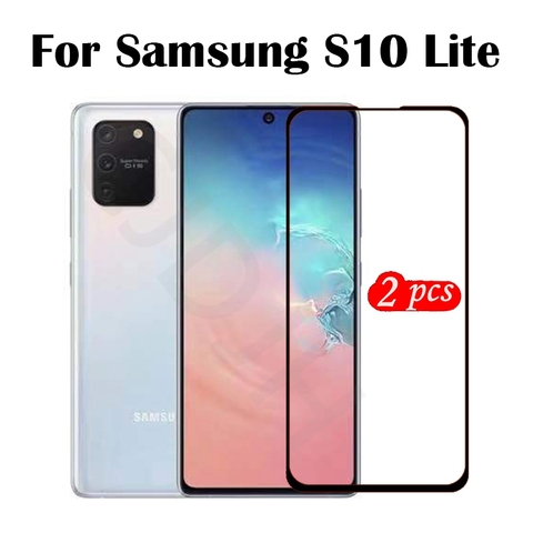 Закаленное стекло для Samsung Galaxy S10 Lite, полноразмерная Защитная пленка для Samsung A91, 1 шт.-2 шт. ► Фото 1/1