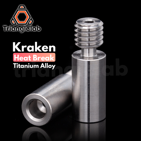 Trianglelab титановый сплав Kraken Heatbreak V6 плавный Тепловой разрыв для E3D Chimera + экструзионный HOTEND нагревательный блок 1,75 мм нить ► Фото 1/5