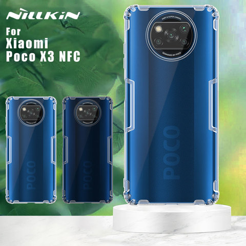 Чехол Nillkin из ТПУ Для Xiaomi Poco X3 NFC, прозрачный силиконовый мягкий чехол для задней панели телефона ► Фото 1/6