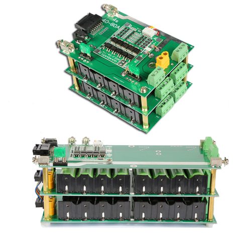 16 в 4S настенный аккумулятор 18650 4S BMS литий-ионная батарея 18650 Держатель батареи BMS PCB DIY Ebike батарея 4S батарейный блок ► Фото 1/6