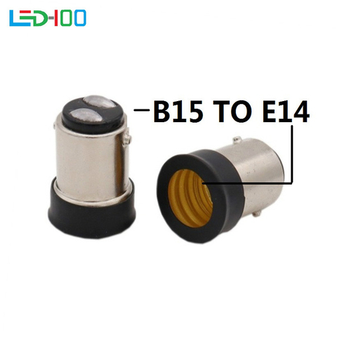 Новый патрон для лампы B15D-E14 B15D, преобразователь BA15D, поворотный патрон для лампы E14, B15-E14, инвертор для цоколя лампы ► Фото 1/6