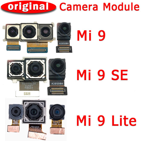 Оригинальная фронтальная и задняя камера для Xiaomi Mi 9 Mi9 SE Lite 9SE, модуль основной фронтальной камеры, гибкий кабель, запасные части для замены ► Фото 1/4
