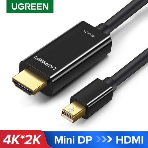 Кабель Ugreen Mini Displayport-HDMI, конвертер 4K Thunderbolt 2 HDMI для MacBook Air 13, адаптер iMac Chromebook Mini DP-HDMI ► Фото 1/6