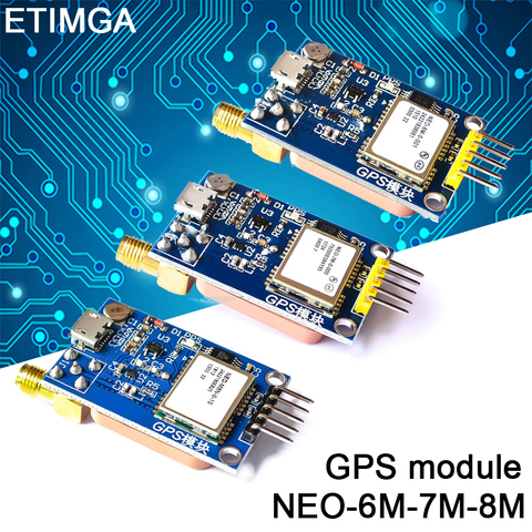 GPS Neo-6m NEO-7M NEO-8M модуль спутникового позиционирования макетная плата для Arduino STM32 C51 51 MCU микроконтроллер ► Фото 1/6