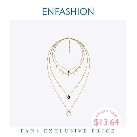 Женское многослойное ожерелье Enfashion, винтажное длинное богемное колье золотого цвета, Подарочные ожерелья украшения P193008 ► Фото 1/5