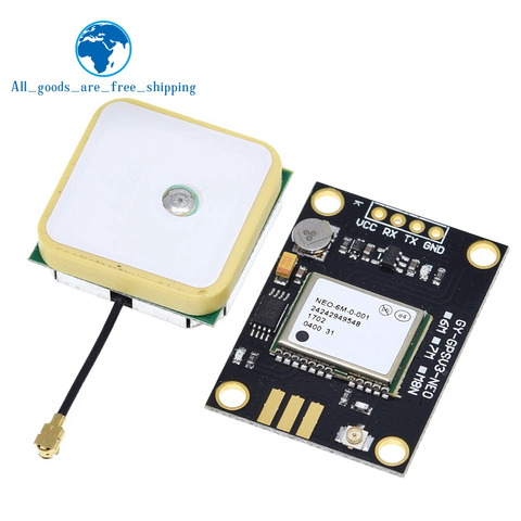 Модуль GPS NEO6MV2 с управлением полетом, EEPROM MWC APM2.5, с большой антенной для arduino, новый, с функцией управления полетом, в стиле «сделай сам» ► Фото 1/6