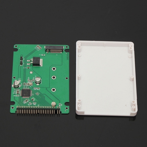 M.2 NGFF SATA SSD до 2,5 IDE 44pin конвертер адаптер с Чехол черный/белый цвет SATAIII разъем SDD конвертер карта адаптер ► Фото 1/1