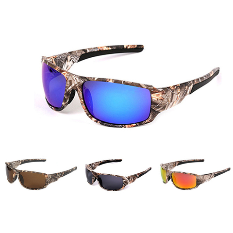 Камуфляжные поляризованные очки для рыбалки для мужчин и женщин, мужские велосипедные походные солнцезащитные очки для вождения, спортивные очки для улицы, камуфляжные ветрозащитные очки для верховой езды ► Фото 1/4