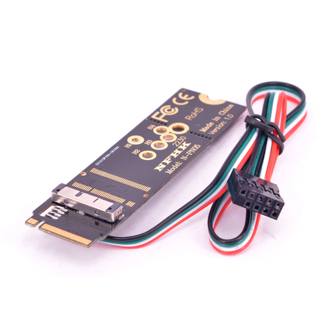 Адаптер M Key PCI-e NVMe M2 M.2 для Macbook BCM943602CS BCM94360CS2 BCM943224PCIEBT2 BCM94331CD, Wi-Fi, беспроводная сетевая карта ► Фото 1/3