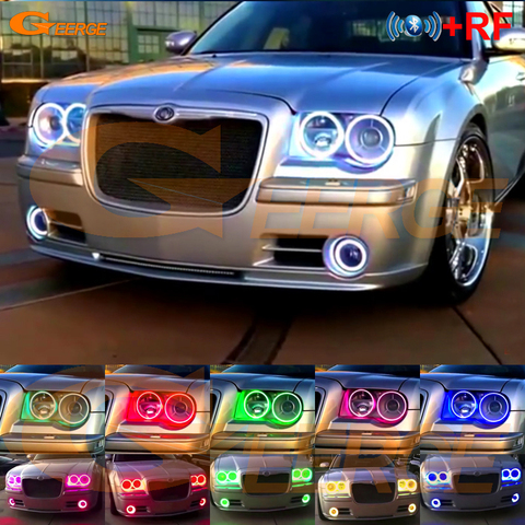 Для Chrysler 300C 2004 2005 2007 2008 2009 2010 RF пульт дистанционного управления Bluetooth APP мульти-Цвет ультра яркая цветная (RGB) комплект светодиодов «глаза ангела» ► Фото 1/6