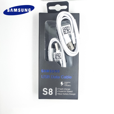 Оригинальный зарядный кабель Samsung типа c galaxy 120 см, быстрая зарядка USB 3,1 Тип C для S8 s9 S10 Plus note 8 note 9 A7 A8 ► Фото 1/6