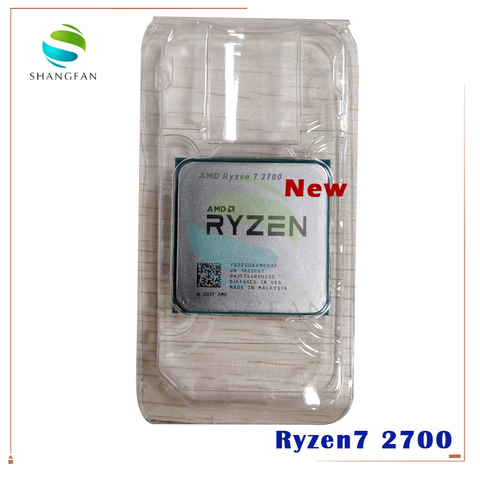 Новый процессор AMD Ryzen 7 2700 R7 2700 3,2 ГГц, Восьмиядерный процессор Sinteen-Thread 16 м 65 Вт, процессор YD2700BBM88AF Socket AM4 ► Фото 1/1